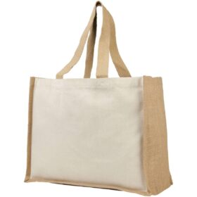 Varai 340 g/m² canvas en jute boodschappentas